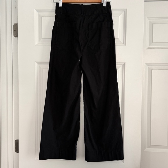 Maeve The Collette High Rise Cropped Wide Leg Pant Black 26 Anthropologie - Picture 5 of 16